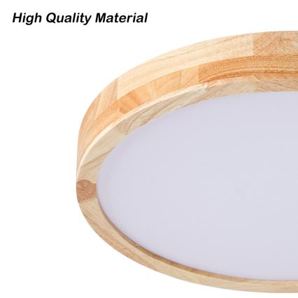 BRILAGI - Regulējama LED griestu lampa WOODLINE LED/48W/230V 3000-6000K, ozola apdare, Ø 40 cm + tālvadības pults