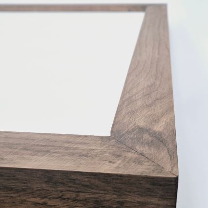 BRILAGI - LED ar regulējamu spilgtumu vannasistabas griestu gaismeklis WOODY FRAME LED/50W/230V ozols/valrieksts 60x60 cm 3000-6000K IP44 + tālvadība