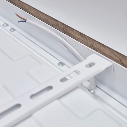 BRILAGI - LED ar regulējamu spilgtumu vannasistabas griestu gaismeklis WOODY FRAME LED/50W/230V ozols/valrieksts 60x60 cm 3000-6000K IP44 + tālvadība