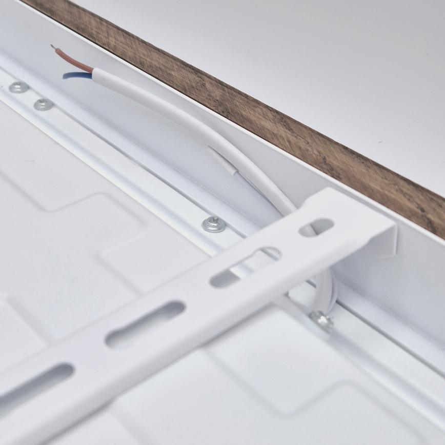 BRILAGI - LED ar regulējamu spilgtumu vannasistabas griestu gaismeklis WOODY FRAME LED/50W/230V ozols/valrieksts 60x60 cm 3000-6000K IP44 + tālvadība