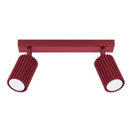 Brilagi - LED gaismeklis CRESTO 2xGU10/10W/230V vīnsarkans