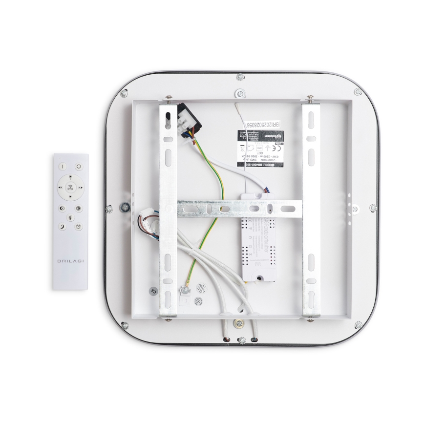 Brilagi - aptumšojams LED griestu gaismeklis TRIVARO LED/65W/230V 3000-6000K 30x30 cm + tālvadība