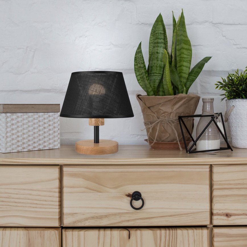 Brilagi - LED Galda lampa ANTHONY 1xE14/40W/230V ozols/melna