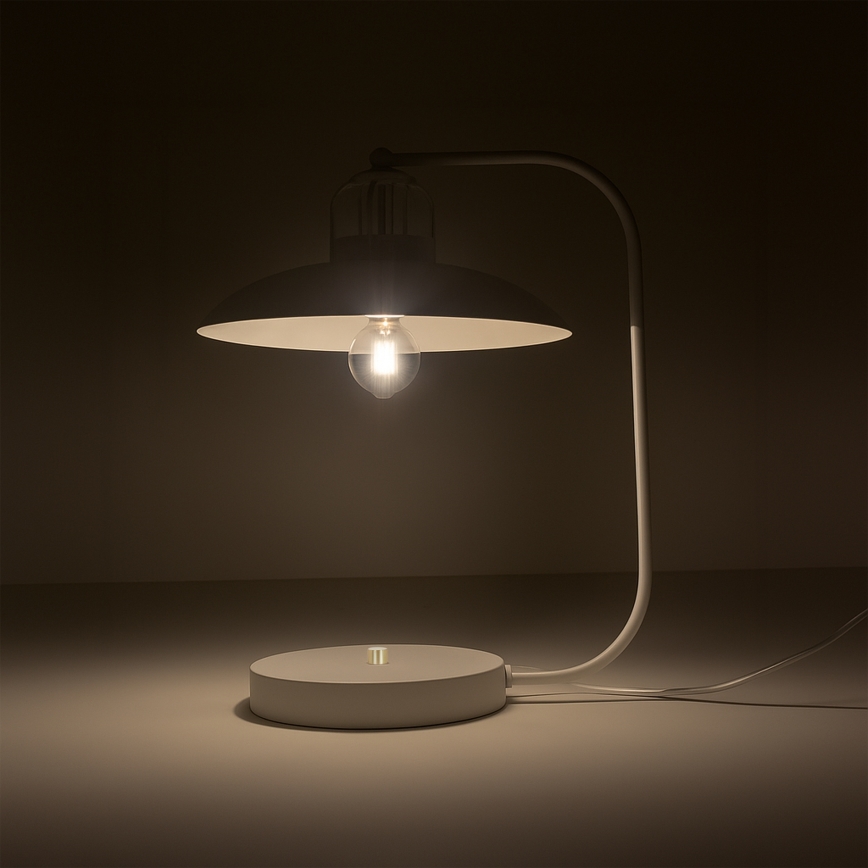 Brilagi - LED Galda lampa FLAMENGO 1xE27/60W/230V balta