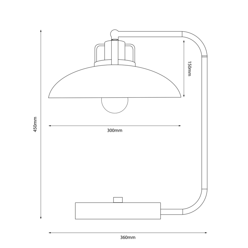 Brilagi - LED Galda lampa FLAMENGO 1xE27/60W/230V balta