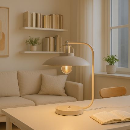 Brilagi - LED Galda lampa FLAMENGO 1xE27/60W/230V bēša