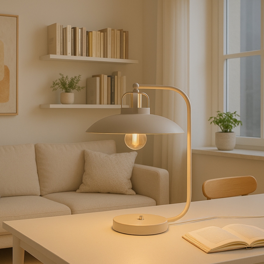 Brilagi - LED Galda lampa FLAMENGO 1xE27/60W/230V bēša