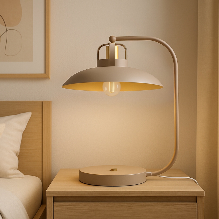 Brilagi - LED Galda lampa FLAMENGO 1xE27/60W/230V bēša