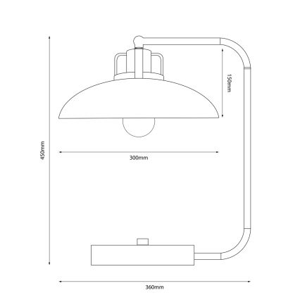 Brilagi - LED Galda lampa FLAMENGO 1xE27/60W/230V bēša