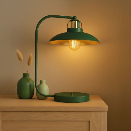 Brilagi - LED Galda lampa FLAMENGO 1xE27/60W/230V zaļa