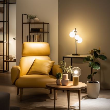 Brilagi - LED galda lampa MILLA 4xG9/3W/230V melns hroms/balts