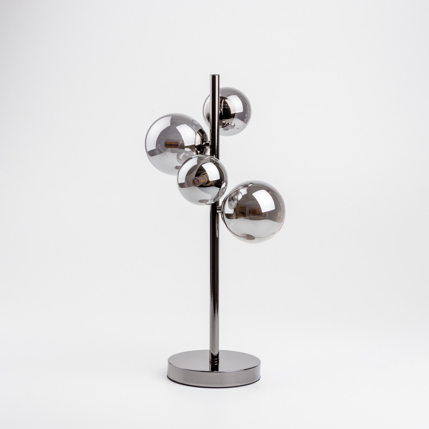 Brilagi - LED galda lampa MILLA 4xG9/3W/230V melns hroms/dūmakains