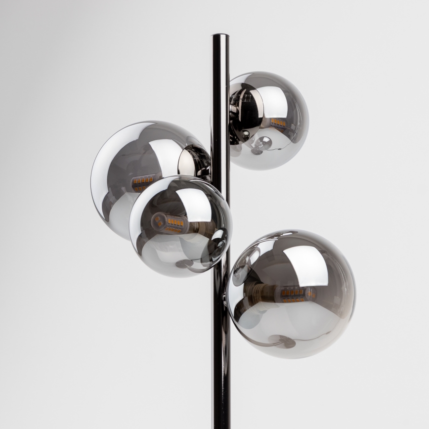 Brilagi - LED galda lampa MILLA 4xG9/3W/230V melns hroms/dūmakains