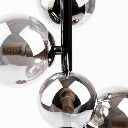 Brilagi - LED galda lampa MILLA 4xG9/3W/230V melns hroms/dūmakains