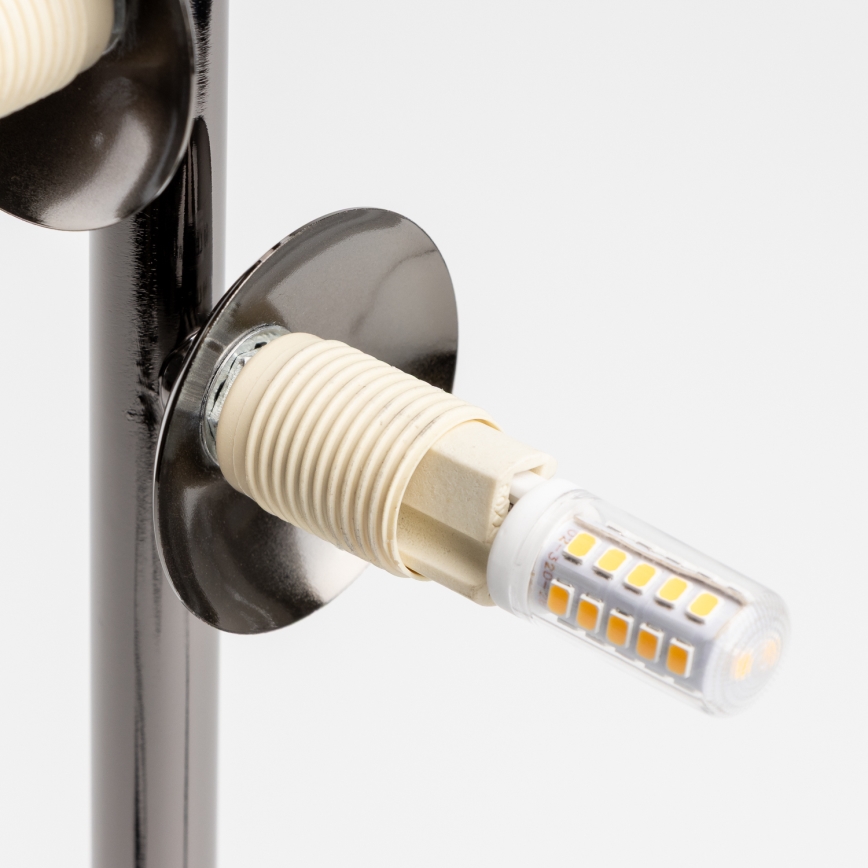 Brilagi - LED galda lampa MILLA 4xG9/3W/230V melns hroms/dūmakains