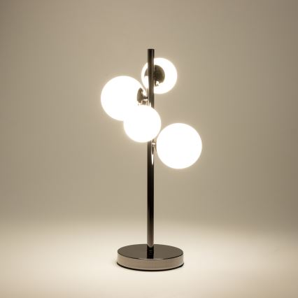 Brilagi - LED Galda lampa MILLA 4xG9/3W/230V spīdīgi hromēts/balta