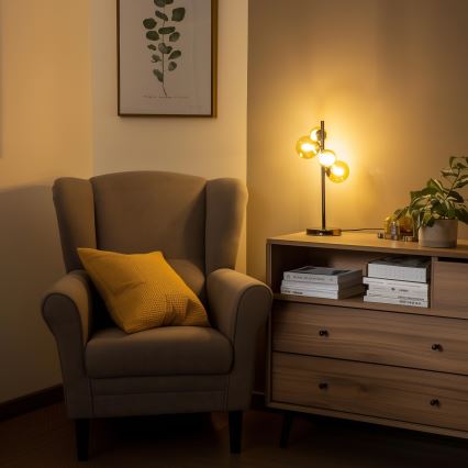 Brilagi - LED Galda lampa MILLA 4xG9/3W/230V spīdīgi hromēts/zelta