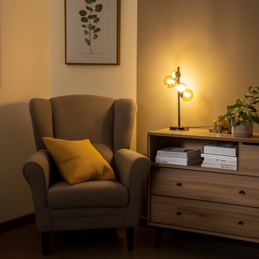 Brilagi - LED Galda lampa MILLA 4xG9/3W/230V spīdīgi hromēts/zelta