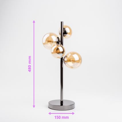 Brilagi - LED Galda lampa MILLA 4xG9/3W/230V spīdīgi hromēts/zelta