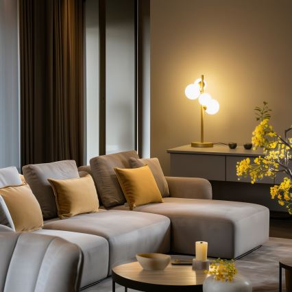 Brilagi - LED Galda lampa MILLA 4xG9/3W/230V zelta/balta