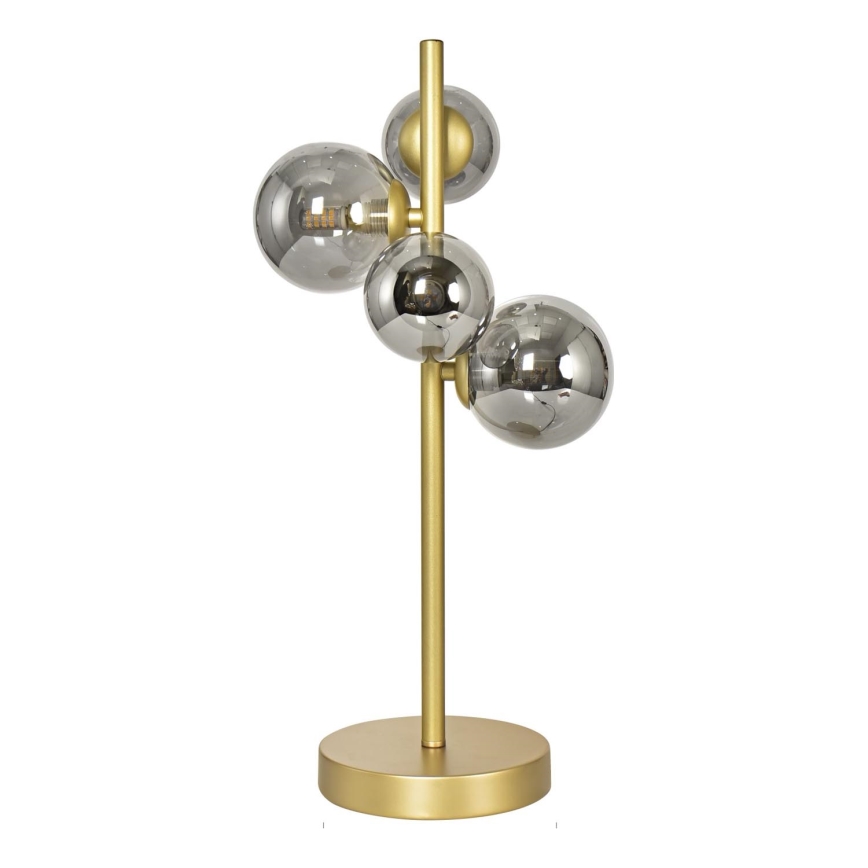 Brilagi - LED Galda lampa MILLA 4xG9/3W/230V zelta/dūmakains