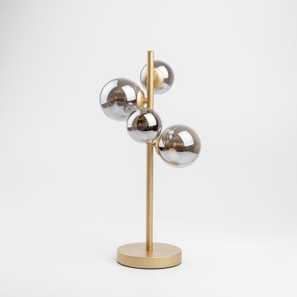 Brilagi - LED Galda lampa MILLA 4xG9/3W/230V zelta/dūmakains