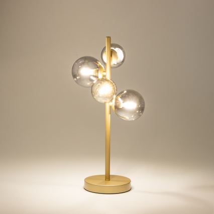 Brilagi - LED Galda lampa MILLA 4xG9/3W/230V zelta/dūmakains