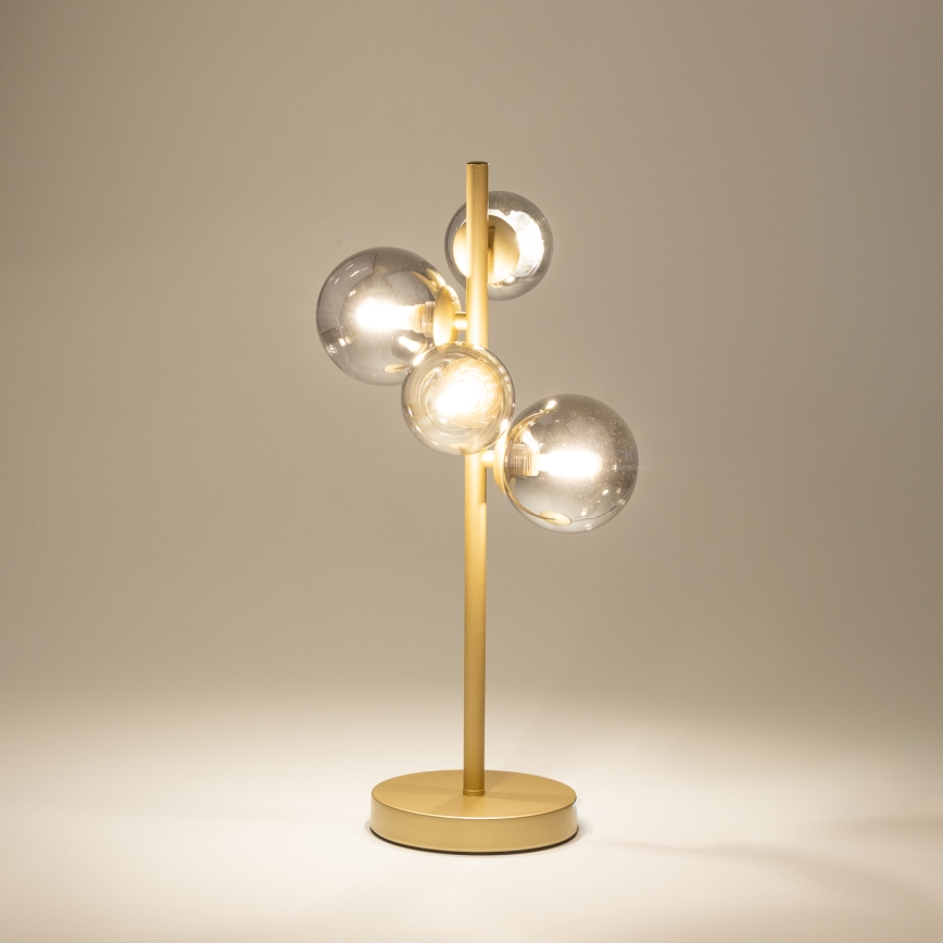 Brilagi - LED Galda lampa MILLA 4xG9/3W/230V zelta/dūmakains