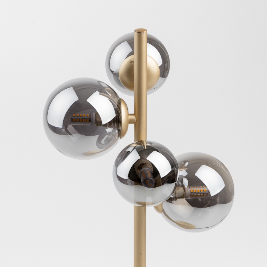 Brilagi - LED Galda lampa MILLA 4xG9/3W/230V zelta/dūmakains