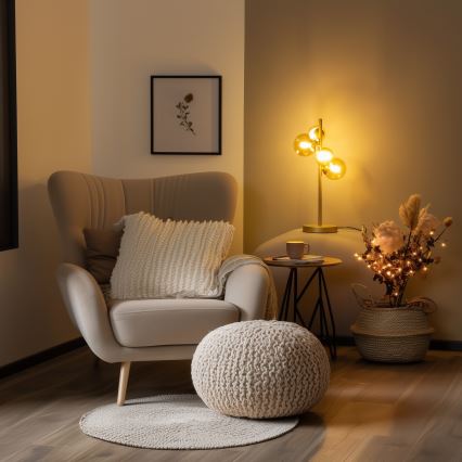 Brilagi - LED Galda lampa MILLA 4xG9/3W/230V zelta