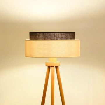 Brilagi - LED grīdas lampa BOHO STYLE 1xE27/15W/230V krēmkrāsaina/brūna