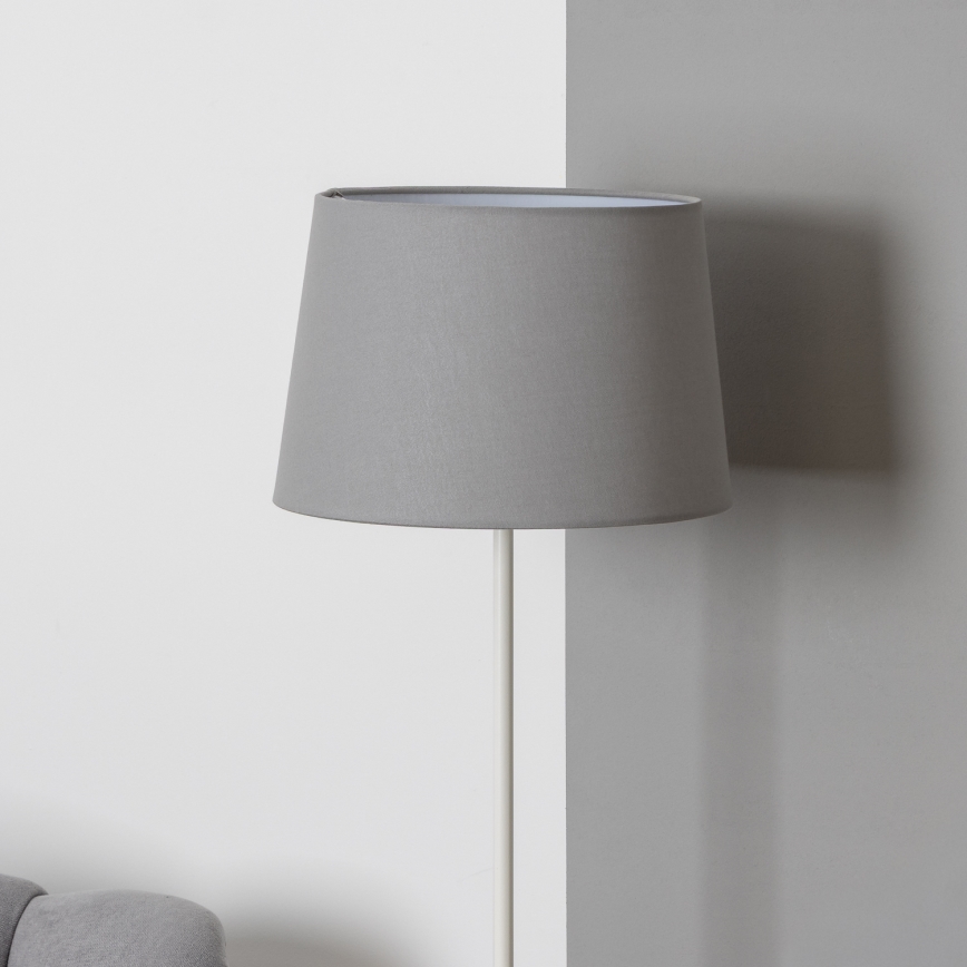 Brilagi - LED grīdas lampa CERIA 1xE27/40W/230V diam. 30 cm pelēka/balta