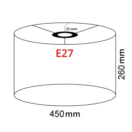 Brilagi - LED grīdas lampa CERIA 1xE27/40W/230V diam. 45 cm bēša/melna