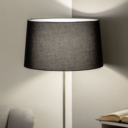 Brilagi - LED grīdas lampa CERIA 1xE27/40W/230V diam. 45 cm melna/matēts hroms