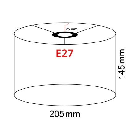 Brilagi - LED grīdas lampa CERIA 1xE27/40W/230V Ø 20,5 cm balta