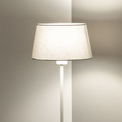 Brilagi - LED grīdas lampa CERIA 1xE27/40W/230V Ø 25 cm pelēka/balta