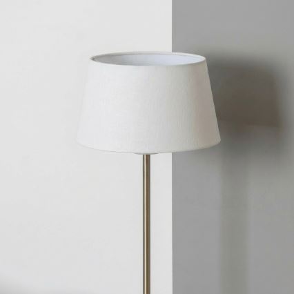 Brilagi - LED grīdas lampa CERIA 1xE27/40W/230V Ø 30 cm balta/matēts hroms