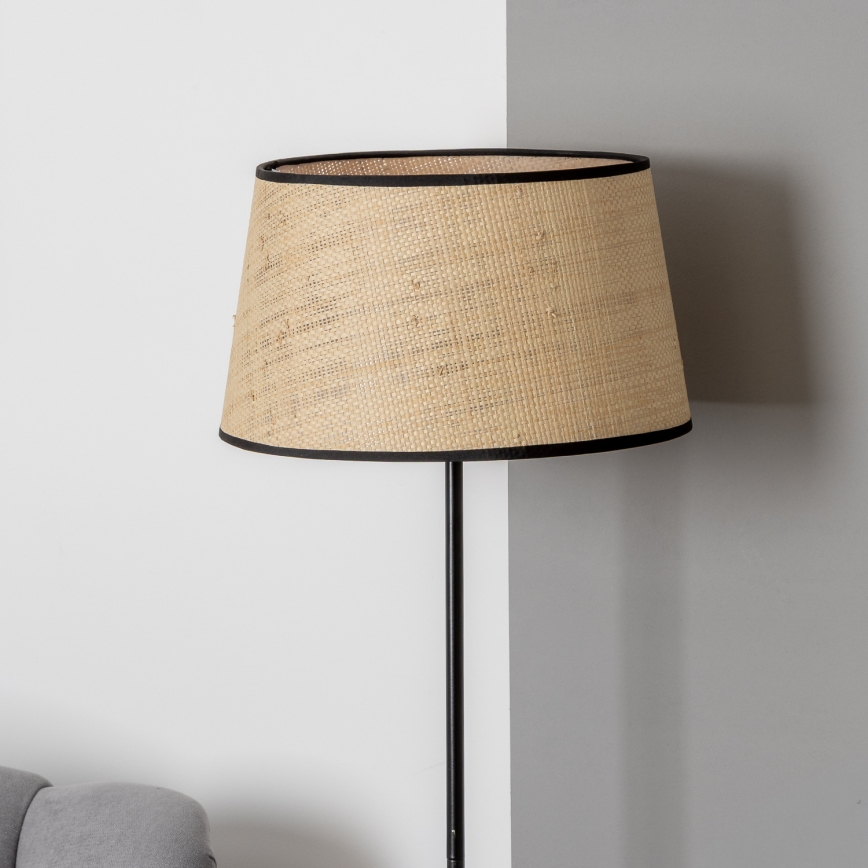 Brilagi - LED grīdas lampa CERIA 1xE27/40W/230V Ø 35 cm bēša/melna