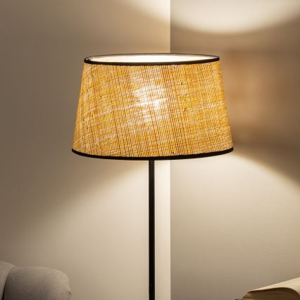 Brilagi - LED grīdas lampa CERIA 1xE27/40W/230V Ø 35 cm bēša/melna