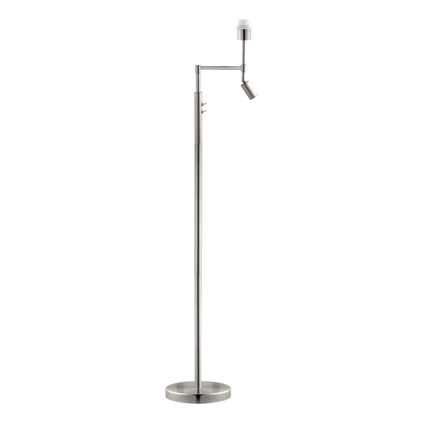 BRILAGI - LED grīdas lampa CERIA 1xE27/60W/230V + LED/2,1W Ø 30 cm matēts hroms/balta