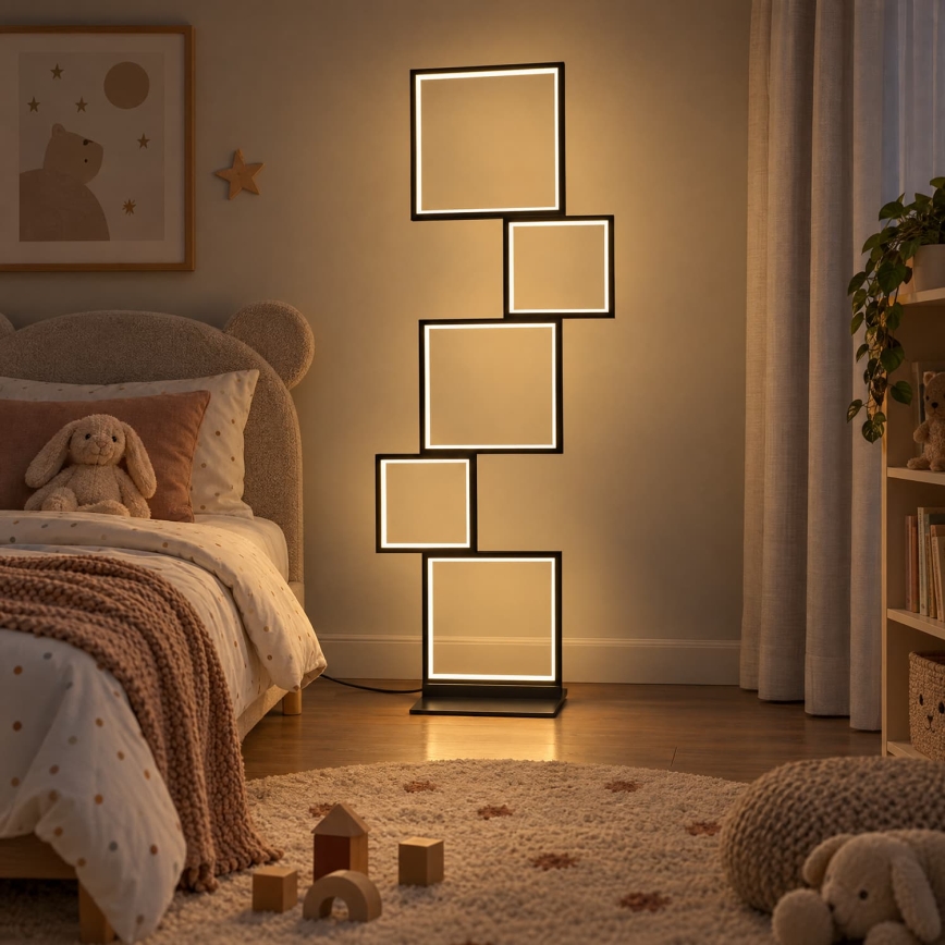 BRILAGI - LED grīdas lampa SHIFT LED/36W/230V 4000K 123 cm melna