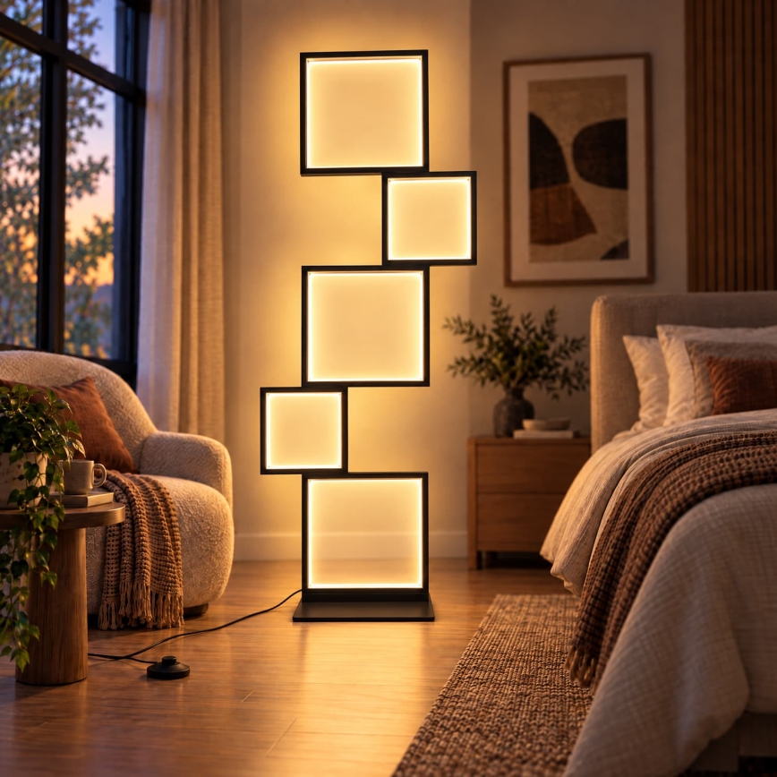 BRILAGI - LED grīdas lampa SHIFT LED/36W/230V 4000K 123 cm melna