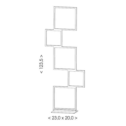 Brilagi - LED grīdas lampa SHIFT LED/36W/230V 4000K 123 cm melna