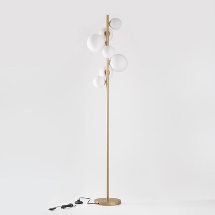 BRILAGI - LED Grīdas stāvlampa MILLA 7xG9/3W/230V zelta/balta