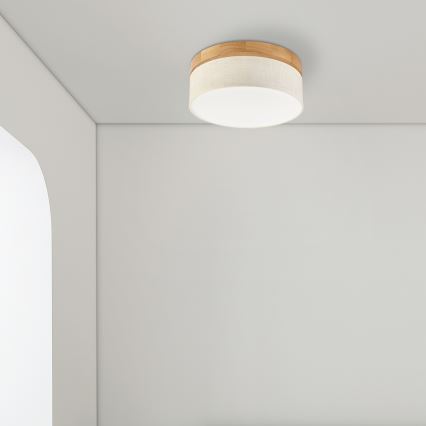 Brilagi - LED Griestējs BELLADONNA LED/20W/230V diametrs 30 cm krēmveida/dub