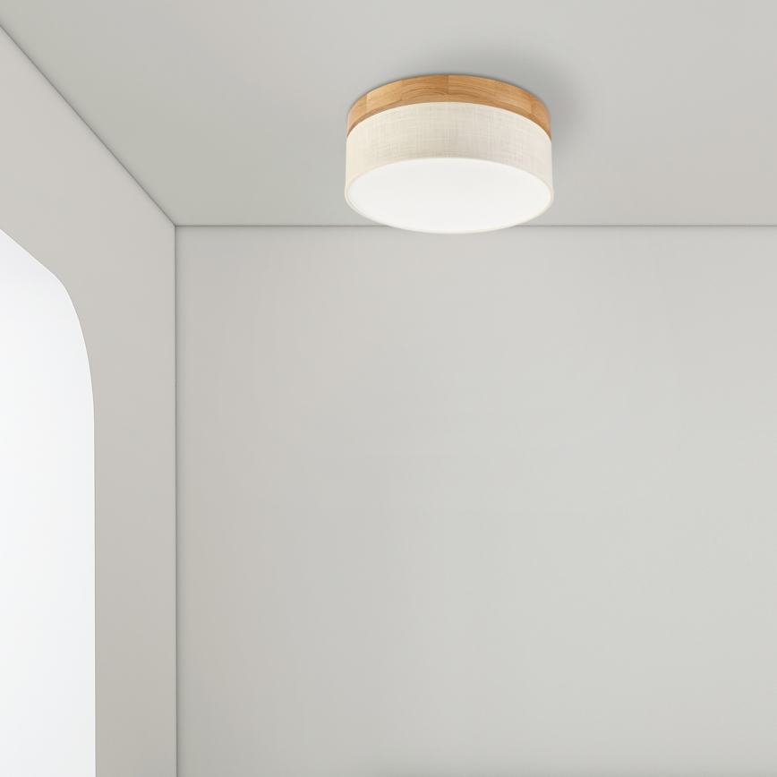 Brilagi - LED Griestējs BELLADONNA LED/20W/230V diametrs 30 cm krēmveida/dub