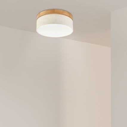 Brilagi - LED Griestējs BELLADONNA LED/20W/230V diametrs 30 cm krēmveida/dub