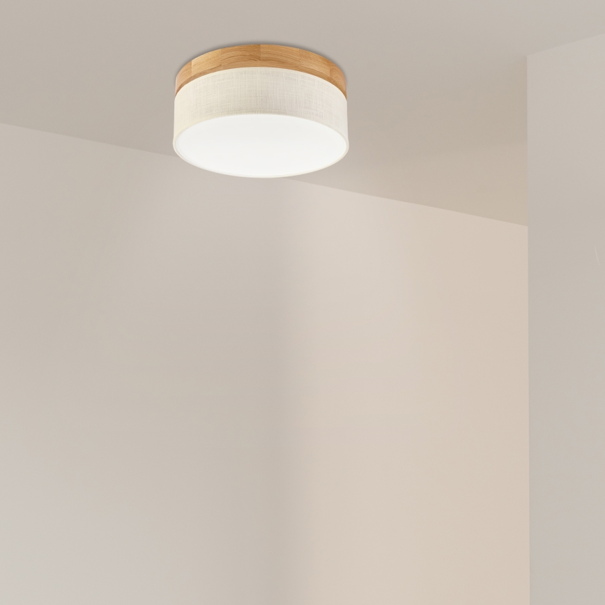 Brilagi - LED Griestējs BELLADONNA LED/20W/230V diametrs 30 cm krēmveida/dub
