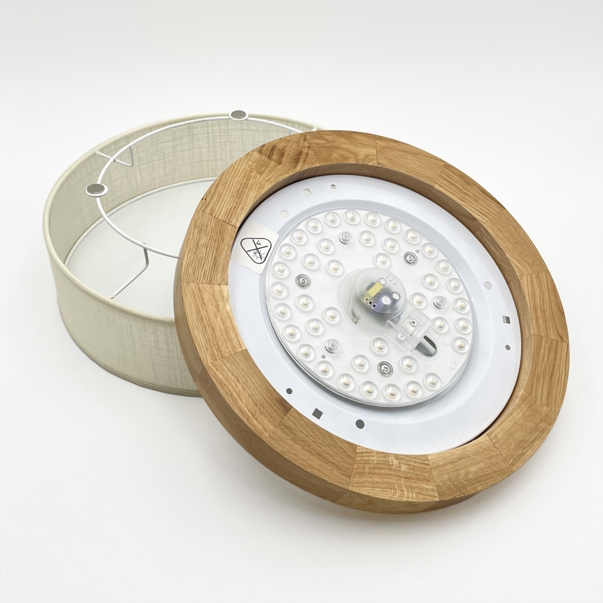 Brilagi - LED Griestējs BELLADONNA LED/20W/230V diametrs 30 cm krēmveida/dub