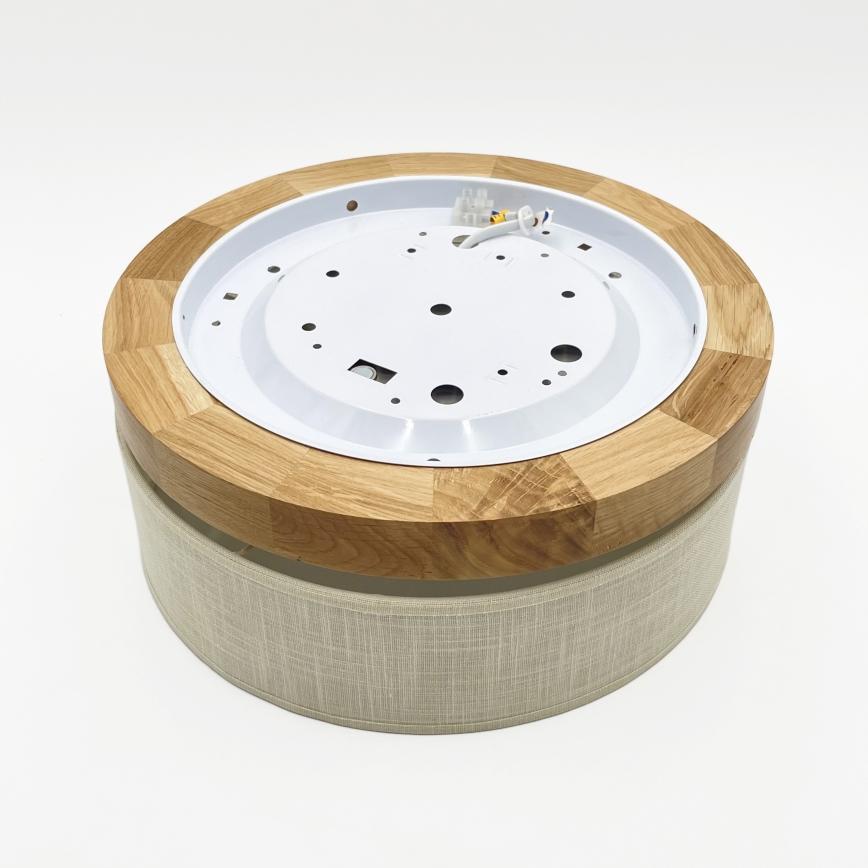 Brilagi - LED Griestējs BELLADONNA LED/20W/230V diametrs 30 cm krēmveida/dub